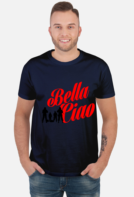 T-SHIRT BELLA CIAO DOM Z PAPIERU