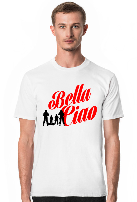 T-SHIRT BELLA CIAO DOM Z PAPIERU