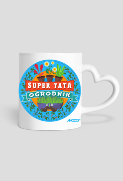 Kubek z Sercem - Super Tata Ogrodnik