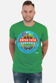 Koszulka Zielona - Super Tata Ogrodnik