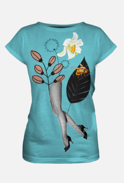Bluzka "Bee cyan"