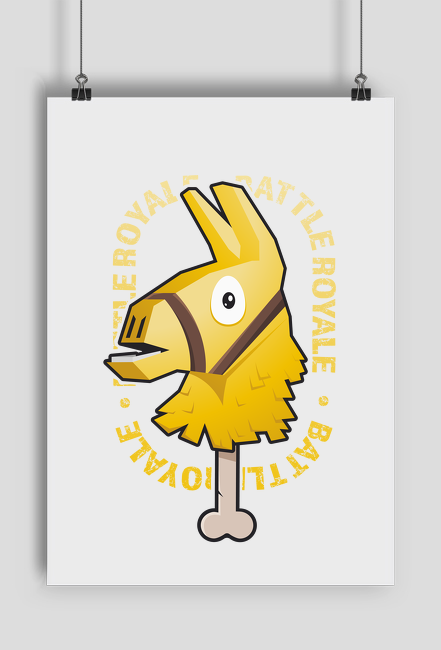 Plakat A2 - Złota Lama Fortnite