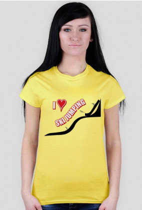 Kocham Skoki Narciarskie - koszulka sportowa