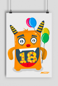 Plakat A2 - Monster na 18 Urodziny