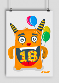 Plakat A2 - Monster na 18 Urodziny