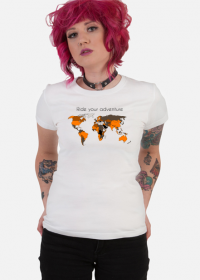 T-shirt Ride Your Adventure Orange Lady