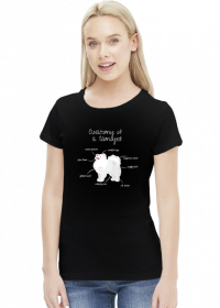 Koszulka damska Anatomy of a Samoyed