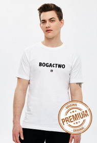 KOSZULKA MĘSKA BOGACTWO kolor biały