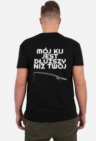 Koszulka Dla Wędkarza - Mój Kij jest dłuższy niż Twój