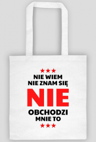 Torba Na Zakupy - Nie Wiem, Nie Znam Się...