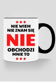 Kubek kolor - Nie Wiem, Nie Znam Się...