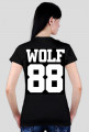 KOSZULKA/T-SHIRT CZARNY DAMSKI TAO WOLF88