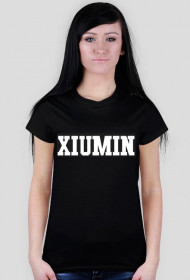 KOSZULKA/T-SHIRT CZARNY DAMSKI XIUMIN WOLF88