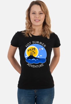 Koszulka damska na wakacje i lato - Hot Summer Adventure