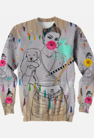 Bluza "Pets, art and flowers are just me"