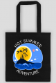 Wakacyjna torba na zakupy czarna - Hot Summer Adventure