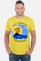 Koszulka męska żółta na wakacje i lato - Hot Summer Adventure
