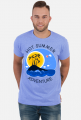 Koszulka męska niebieska na wakacje i lato - Hot Summer Adventure