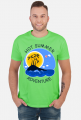 Koszulka męska zielona na wakacje i lato - Hot Summer Adventure