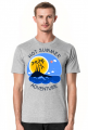 Koszulka męska szara na wakacje i lato - Hot Summer Adventure
