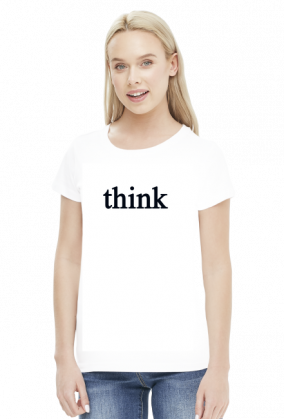 KOSZULKA DAMSKA THINK Dawid Podsiadło #milionypowodów