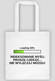 Torba na zakupy biała - Indeksowanie Myśli