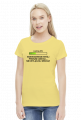 Koszulka damska żółta - Indeksowanie Myśli