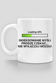 Klasyczny biały kubek - Indeksowanie Myśli