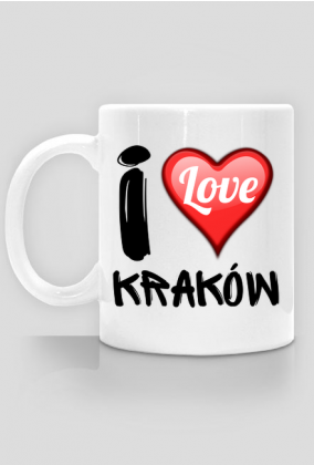 Kubek biały - I Love Kraków