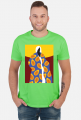 T-shirt z autorską grafiką, Papaya