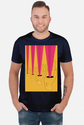 T-shirt z autorską grafiką, Promieniowanie