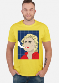 T-shirt z autorską grafiką, aktorka