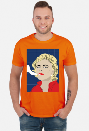 T-shirt z autorską grafiką, aktorka