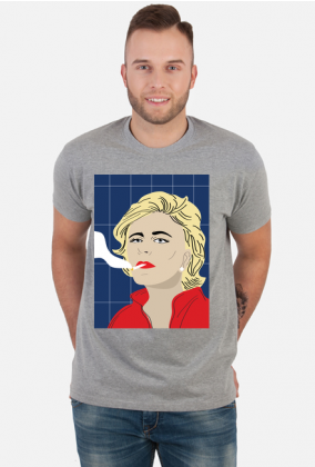 T-shirt z autorską grafiką, aktorka