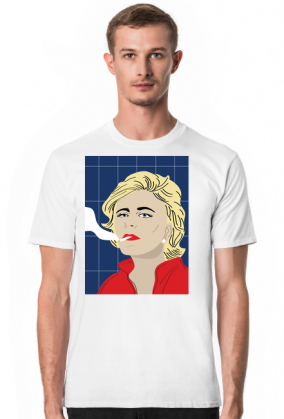 T-shirt z autorską grafiką, aktorka