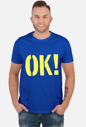 OK! koszulka męska, kolor niebieski