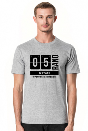 O 5 rano wstaje Tshirt męski (wariant 2)