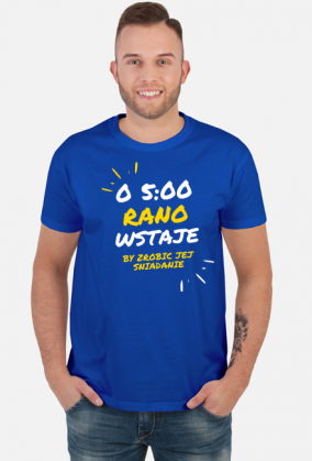 O 5 rano wstaje Tshirt męski (wariant 3)