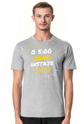 O 5 rano wstaje Tshirt męski (wariant 3)