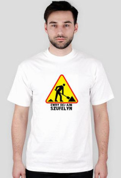 szufla - t-shirt biały