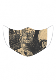 Maseczka Comic Journey Cat Watching 2