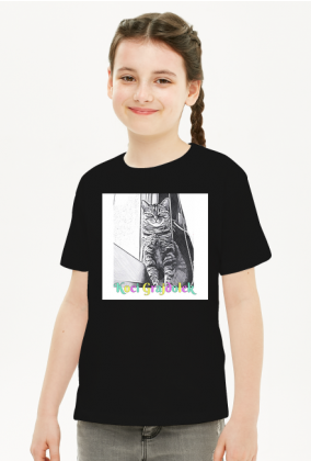 Koszulka Dziewczęca Koci Grajdołek 4