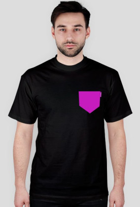 koszulka  z kieszonką Fiolet