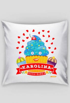 Karolina Fajna Babka - Poszewka dekoracyjna na poduszkę Jaśka z imieniem
