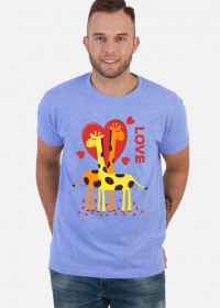 Zakochane Żyrafy - Koszulka męska