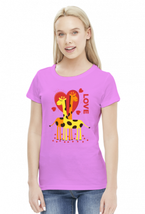 Zakochane Żyrafy - Koszulka damska