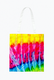 torba na zakupy typu tie dye