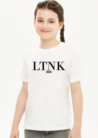 Koszulka dziewczęca "LOTINO LTNK 2020" czarny napis
