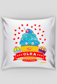 Olka Fajna Babka - Poszewka dekoracyjna na poduszkę Jaśka z imieniem