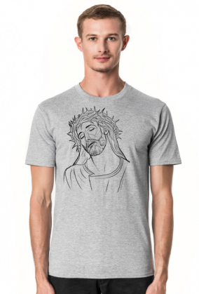 Koszulka męska Jezus korona cierniowa